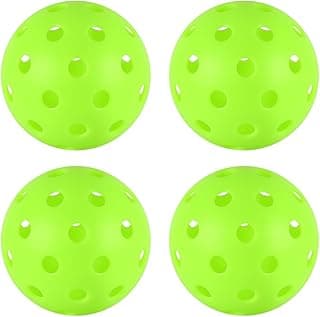 4/6/12/20/50/100 pcs Pickleball Balls,40 Hole Outdoor Pickleball Balls,8mm Precision Drilled-Spaced Pickle Ball Set-Profession Plastic Ball for Pickleballs Paddles and Indoor Floor Sport Court