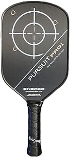 Engage Pursuit Pro1 Pickleball Paddle - Raw Carbon Fiber for Extreme Spin - MachPro Core for Maximum Power & Control, Standard Weight (8.0-8.3 Ounce)