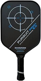 Engage Pursuit Pro1 Pickleball Paddle | Raw Carbon Fiber | Extreme Power, Spin & Dwell Time | Designed for Aggressive Power Players