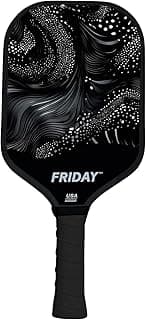 Lightweight Friday Pickleball Paddle, 14mm Thickness, USA Pickleball Approved, Durable Carbon Fiber, Thermoformed Unibody Design, Honeycomb Core