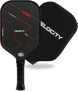 Velocity Pro Pickleball Paddle, T700 Carbon Fiber with 16mm Proprietary Core, USAPA Approved, Elongated Anti-Slip Handle for Power, Spin, Control & Speed Pickleball Racket (with Cover)