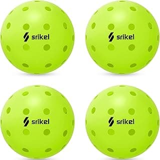 Pickleball Balls-USAPA Approved Outdoor/Indoor Pickleballs,Seamless Roto-Molded Design for Durability,Crack-Resistant 40-Hole Pickle Ball for Beginner Intermediate Pro Player,6/12/36/50/100Pack