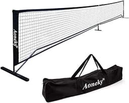 Aoneky Mini Portable Tennis Net for Driveway - Kids Soccer Tennis Net - Pickleball Net
