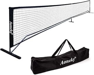 Aoneky Mini Portable Tennis Net for Driveway - Kids Soccer Tennis Net - Pickleball Net