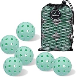Pickleball Balls 6 Pack | 12 Pack- 40 Holes Outdoor Pickleball with Bag, Perfectly Balanced, High Bounce, Crack-Resistance，USAPA Standard - Multiple Colors