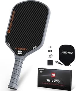 Professional Pickleball Paddles- T700 Carbon Fiber Pickle Racket- 3K Raw Carbon Frosted Surface for Enhanced Spin and Friction - USAPA Approved Offensive Long Paddle for Intermediate Advanced Players