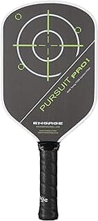 Engage Pursuit Pro1 Pickleball Paddle - Raw T700 Toray Carbon Fiber for Extreme Spin - MachPro Core for Maximum Power & Control (Alpine Lime, Standard Weight (8.0-8.3oz))