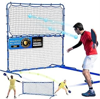 Pickleball Rebounder Net with Kitchen Lines System for Solo Training Equipment, 7.9FT or 6FT 2in1 Mini Pickleball Practice Net Portable Trainer for Driveway Backyard Garage, Easy Setup & Storage