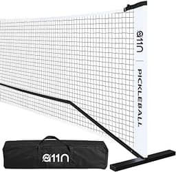 A11N SPORTS Designed for All Weather Conditions with Steady Metal Frame and Strong PE Net, Regulation Size Net with Carrying Bag- 22’ Wide x 36” Tall, Indoor/Outdoor Use