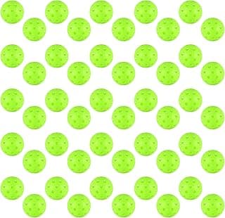 4/6/12/20/50/100 pcs Pickleball Balls,40 Hole Outdoor Pickleball Balls,8mm Precision Drilled-Spaced Pickle Ball Set-Profession Plastic Ball for Pickleballs Paddles and Indoor Floor Sport Court