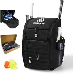52L Pickleball Bag Fits 6+ Paddles,Pro Pickleball Backpack with Wet Dry Separation,Shoe Compartment,Hidden Ball Net,Designed for 2 Players Family and Couples