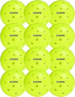 CORE Pickleball: PRO-40 | Outdoor Pickleball Balls - Durable, Regulation Size - USAPA Tournament Approved & Official Brand-Pickleball World Cup