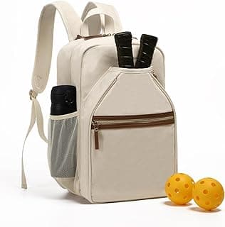 DYSHAYEN Pickleball Backpack, Pickleball Bags for Women, Pickle Ball Paddle Bag Fits 2 Paddles, Pickleball Gifts for Women