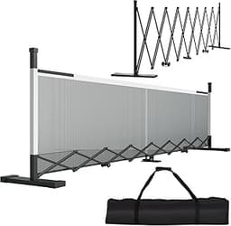 Retractable Pickleball Net - Durable and Lightweight Indoor/Outdoor Portable Pickleball Net with Steady Metal Frame, Free Assembly & Carry Bag for Backyards, Driveways and Garages