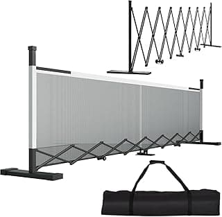 Retractable Pickleball Net - Durable and Lightweight Indoor/Outdoor Portable Pickleball Net with Steady Metal Frame, Free Assembly & Carry Bag for Backyards, Driveways and Garages