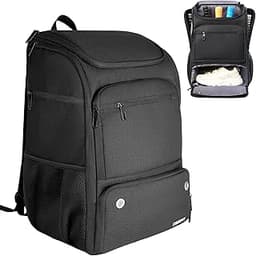 Pickleball Bag Backpack Fits 4+ Paddles, Large Pickle ball Bags for Men and Women with Shoe Compartment and Fence Hook, Great Pickleball Gifts