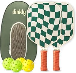 Pickleball Paddles Set of 2/4- USAPA Approved Graphite/Fiberglass Pickleball Racket, 2 Pickleball Rackets, 4 Balls and 1 Portable Carry Bag, Aesthetic Pickle Ball Set for Men Women Beginners