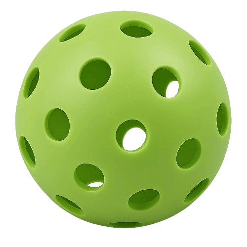 Green pickleball ball