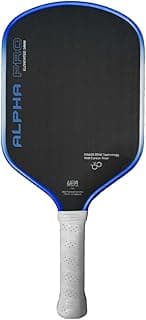 Engage Pursuit Alpha Pro 16mm Pickleball Paddle - Raw Carbon Fiber Face, 8.0 oz Elongated Control Paddle for All-Court Play